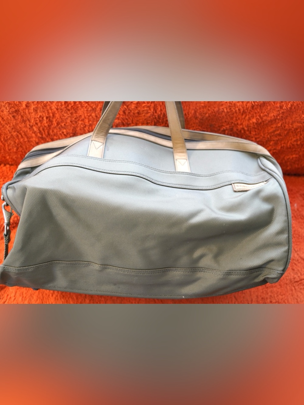 Briggs & Riley Carry On Weekender Duffel Bag Olive Green W/Strap